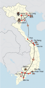 Entlang der Küste von Hanoi bis Saigon