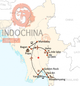 Rund um den Golf von Martaban und Zentral-Myanmar