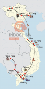Vietnam und Kambodscha intensiv mit Zugfahrt