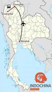 Bangkok, Chiang Rai, Goldenes Dreieck, Chiang Mai